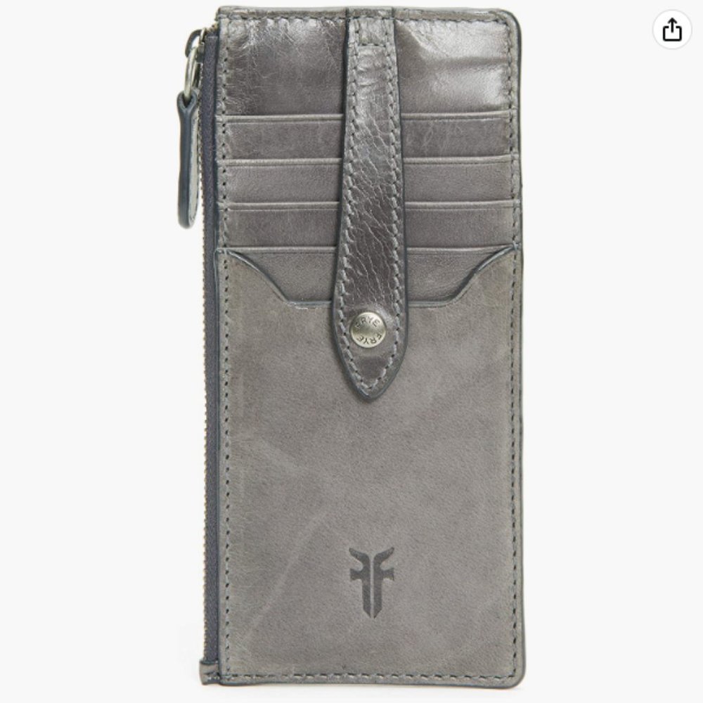 Frye Leather Melissa Snap Card Wallet